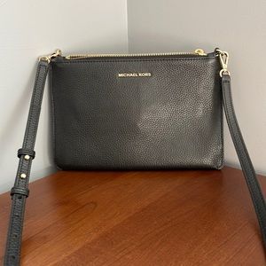 Michael Kors black leather crossbody